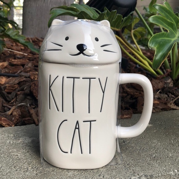 Rae Dunn Other - Rae Dunn KITTY CAT Mug with Top (Price Firm)